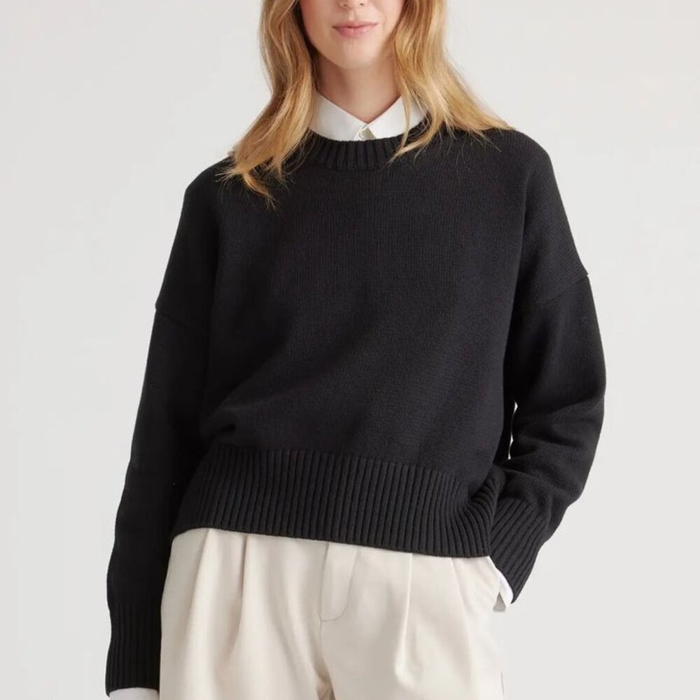 100% Organic Cotton Boyfriend Crew Sweater